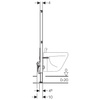 Geberit element montażowy do bidetu wiszący H112 Duofix 111.510.00.1