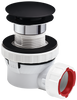 Wirquin syfon umywalkowy Nano quick-clack, czarny mat 30723978