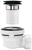 Wirquin syfon umywalkowy Nano quick-clack, czarny mat 30723978