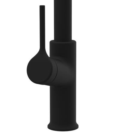 Invena bateria kuchenna z wyciąganą wylewką Farsala czarna BZ-40-L04-S