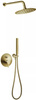Ferro zestaw natryskowy podtynkowy z deszczownią CIRICULUS, złoto szczotkowane BCK7PBG-SET1-S