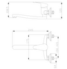 Invena bateria kuchenna ścienna Ava New, chrom BC-06-001-B