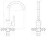 Invena bateria zlewozmywakowa Solo chrom BZ-96-L01