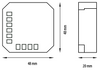 Engo przekaźnik ZigBee do systemu ENGO Smart, 1x12A, NO-COM EREL-12ZB