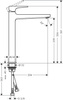 Hansgrohe Metropol jednouchwytowa bateria umywalkowa 260 z kpl. odpływowym Push-Open, uchwyt jednoramienny,  czarny matowy 32512670