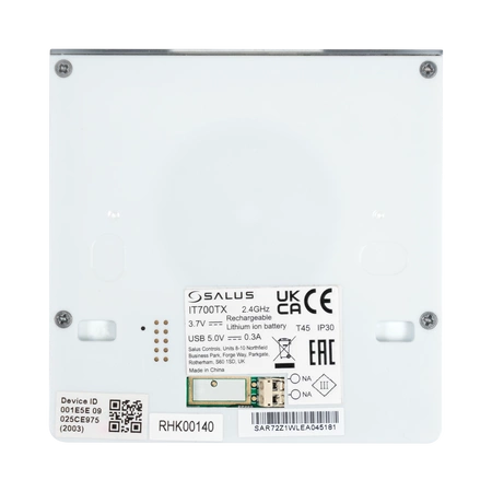 Salus regulator internetowy, bezprzewodowy, natynkowy, tygodniowy z wbudowanym akumulatorem IT700