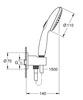 Grohe zestaw prysznicowy punktowy Tempesta 110 czarny mat 264062433