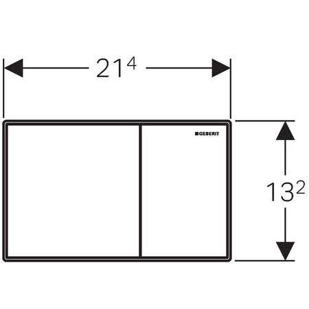Geberit przycisk uruchamiający Sigma 60, przedni, czarne szkło 115.640.SJ.1