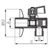 Ferro zawór kul. kątowy 1/2"x1/2" z filtrem Z1212KF