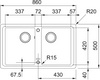Franke zlewozmywak dwukomorowy wpuszczany Basis BFG 620-34-34 Fragranit, orzechowy 114.0676.265