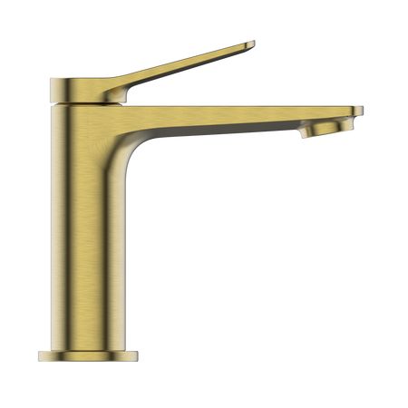 Invena bateria umywalkowa Alonia, złoto szczotkowane BU-70-009-V