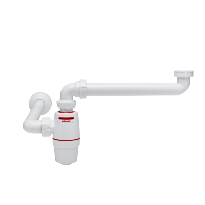 Wirquin syfon umywalkowy bez spustu NEO AIR oszczędzający przestrzeń 30724982 