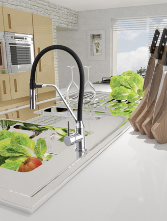 Invena bateria zlewozmywakowa Terra czarna BZ-54-L04