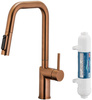 KFA bateria kuchenna z funkcją filtracji wody i wyciąganą wylewką Duero Pure Style Pull-Out + filtr Hydro+, brushed rose gold 6623-312-34