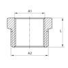 Diamond redukcja Y, mosiądz 1"x1 1/4" K-241.RED.32-25.Y.
