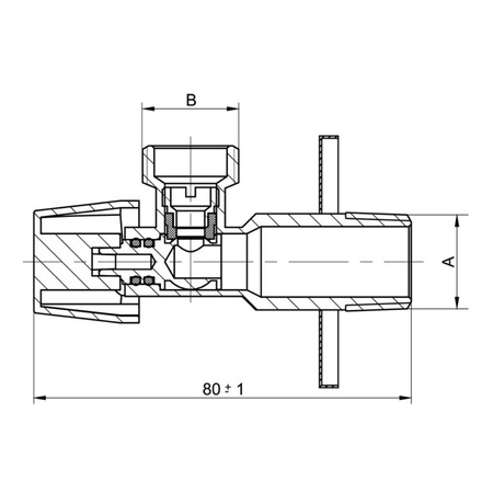 Diamond kurek kulowy kątowy z rozetą - antykamienny 1/2"x1/2" ART.128-1/2X1/2.N