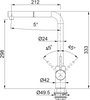 Franke bateria kuchenna stojąca Sirius L Side Pull-out, kamienny szary/chrom 115.0668.381