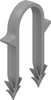 Uponor spinki mocujące do tackera 50 mm 250 szt. 4-2011-050-67-01-03UP