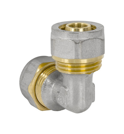 Diamond kolano KOL-PODWÓJNE, PEX-AL-PEX, mosiądz 16x16 FTN-006.16X16.KOL-2