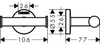 Hansgrohe podwójny haczyk na ręcznik Logis Universal 41725000
