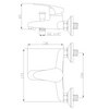 Invena bateria wannowa Ava New, chrom BW-06-001-X