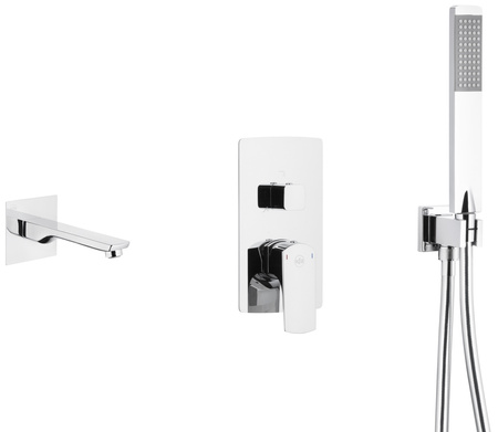 KFA bateria wannowa podtynkowa z zestawem Mokait, chrom 5539-401-00