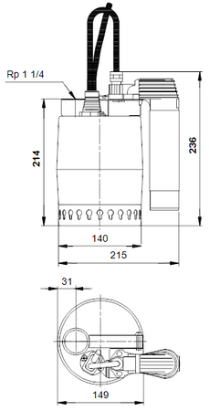Grundfos pompa zatapialna UNILIFT KP.150.AV.1 011H1400
