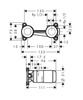 Hansgrohe zestaw podtynkowy do baterii jednouchwytowej 13622180