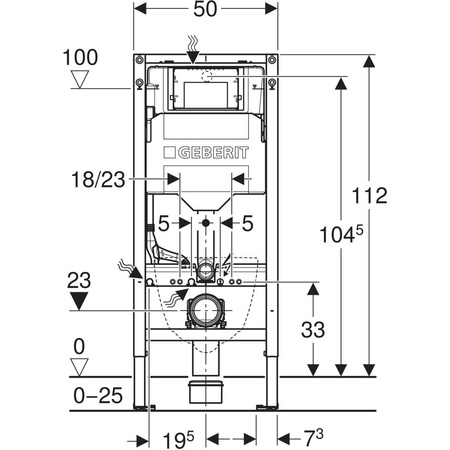 Zestaw 2w1 Geberit Duofix Concept stelaż podtynkowy do WC + mata SSM004