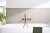 KFA zestaw wannowy podtynkowy z baterią 3-otworową 2-funkcyjną MOZA, brushed rose gold 5039-411-34