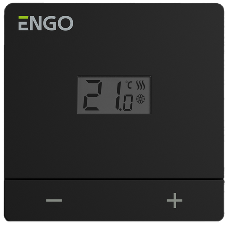 Engo regulator temperatury, 24V, dobowy, natynkowy, czarny EASY-24B