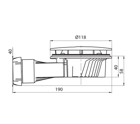Wirquin odpływ brodzikowy SLIM+ fi90 chrom 30724078