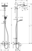 Hansgrohe komplet prysznicowy Crometta E 240, do wanny 27298000