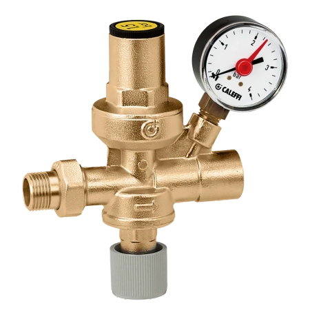 Caleffi automatyczny zawór do napełniania instalacji 1/2 z manometrem 553140