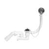Instadrain syfon do wanny, metalowe sitko, korek z łańcuszkiem 1228