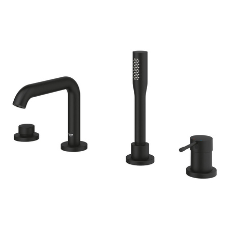 Grohe 4-otworowa bateria wannowa Essence czarny 25251KF1