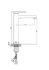 Invena bateria umywalkowa wysoka Midnight, czarny/rose gold BU-35-W14-V