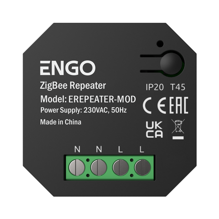 Engo repeater sieci ZigBee, podtynkowy (wzmacniacz sygnału), 230V EREPEATER-MOD