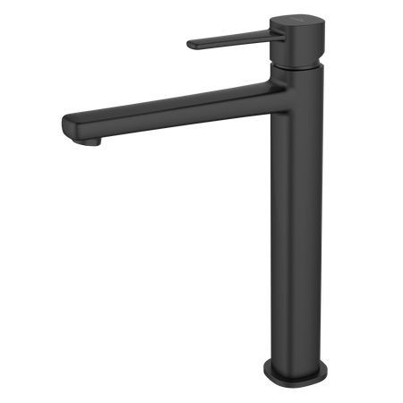 Invena bateria umywalkowa wysoka Glamour, czarny BU-02-W04-V