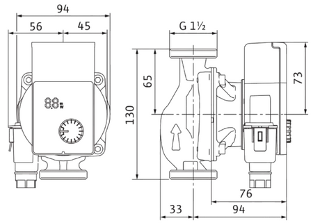 Wilo pompa obiegowa Yonos PICO 1.0 25/1-4-130 4248083