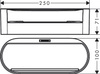 Hansgrohe kosz do przechowywania głęboki, czarny matowy 27912670