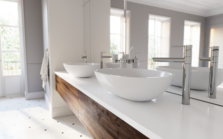 Ferro bateria FIESTA umywalkowa nablatowa, chrom BFI2L