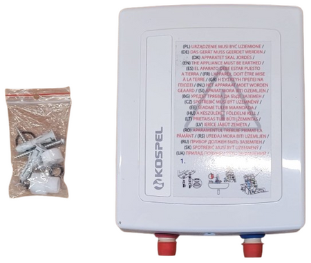 Kospel elektryczny przepływowy podgrzewacz wody EPO2-6 Amicus - 6kW/230V lub 400V2N EPO2-6.2AMICUS.PL