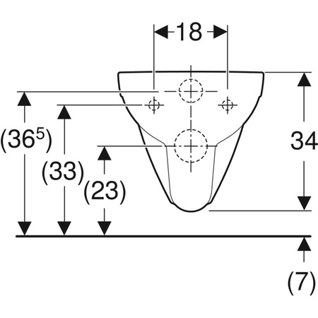 Geberit lejowa, krótka, wisząca miska WC Selnova Compact Rimfree 500.349.01.1