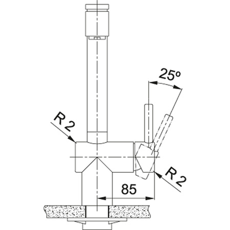 Franke bateria kuchenna Atlas Neo pull-out spray stal szlachetna 115.0521.441