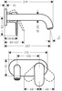 Hansgrohe bateria ścienna Vernis Shape czarny matowy 71578670