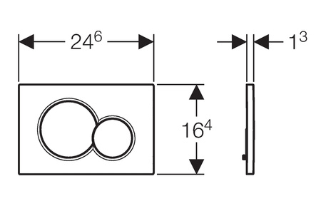 Zestaw Duofix Concept stelaż podtynkowy Geberit do WC z przyciskiem Sigma 01 biały alpin + miska WC z deską Lavita S009