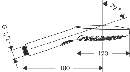 Hansgrohe główka prysznicowa Raindance Select E 120 3jet, złoty optyczny polerowany 26520990