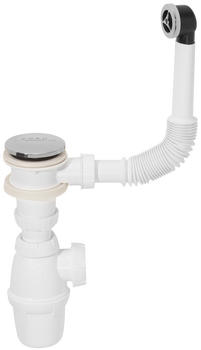 Wirquin syfon umywalkowy butelkowy quick-clac z przelewem fi 28 mm SP50199