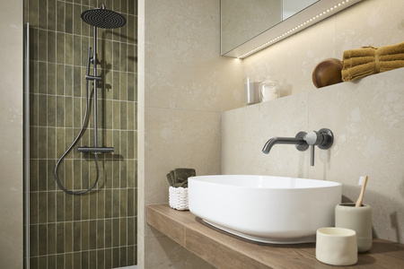 KFA bateria umywalkowa podtynkowa Moza, gun metal grey PVD 5039-810-61